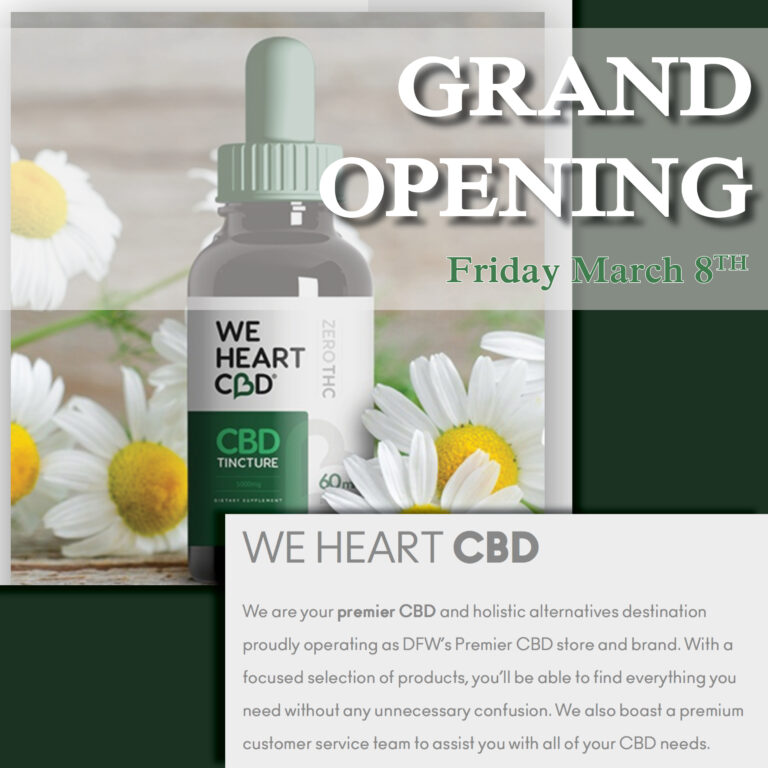 Grand Opening – We Heart CBD